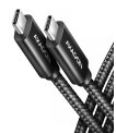 Axagon BUCM4X-CM10AB NewGEN+ USB-C <> USB-C 4 Gen 3×2 / 240 W cable 1 m sīkattēls
