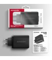 MOBILE CHARGER WALL USB 100W/GAN 3PORT ACU-DPQ100 AXAGON sīkattēls
