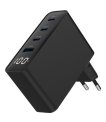 CHARGER USB 100W 4PORT GAN/TA-UC-PDQC100LCD-01-BK GEMBIRD thumbnail