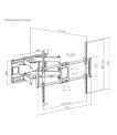 GEMBIRD Full-motion TV wall mount 60-120 thumbnail