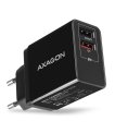 Axagon ACU-QS24 QUICK and SMART Wall charger, 2x USB port QC3.0/AFC/FCP + 5V-1.2A, 24W sīkattēls