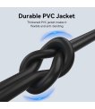 CABLE USB-C TO USB2.0/1M BLACK CTHBF VENTION sīkattēls