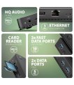 NB ACC DOCKING STATION/12IN1 HMC-U4 AXAGON sīkattēls