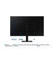 LCD Monitor, SAMSUNG, 32, 4K, Panel VA, 3840x2160, 16:9, 60Hz, 5 ms, Swivel, Pivot, Height adjustable, Tilt, Colour Black, LS32D800UAUXEN sīkattēls