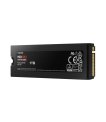 SSD, SAMSUNG, 990 PRO with Heatsink, 1TB, M.2, PCIE, NVMe, MLC, Write speed 6900 MBytes/sec, Read speed 7450 MBytes/sec, 2.3mm, TBW 600 TB, MTBF 1500000 hours, MZ-V9P1T0CW sīkattēls