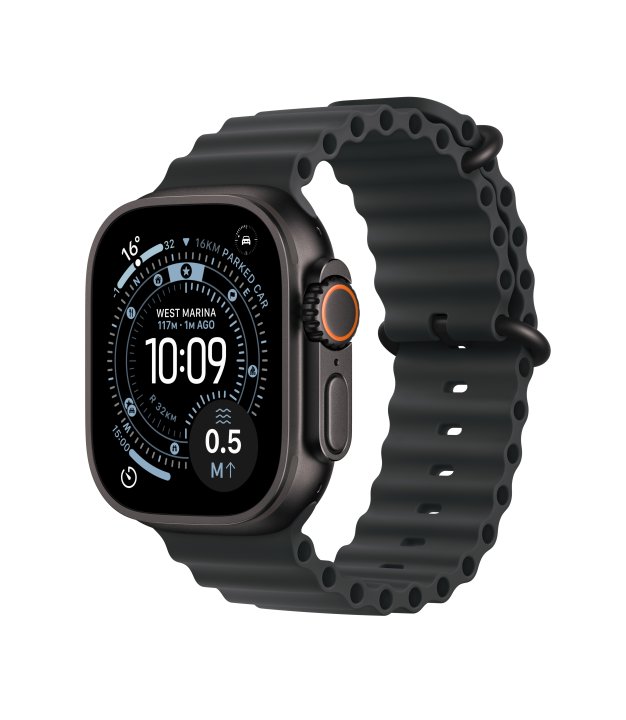 Apple Watch Ultra 3 GPS + Cellular, 49 mm, Black Titanium, Black Ocean Band