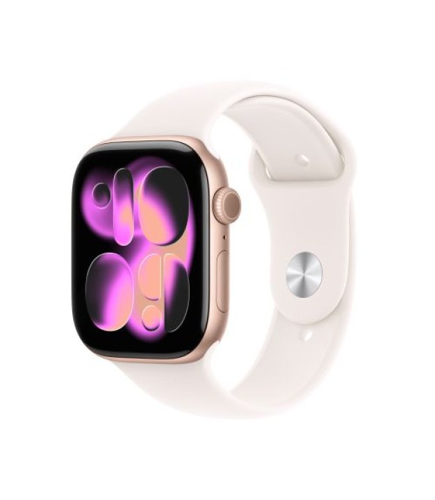 Apple Watch Series 11, Apple S10, 64GB, GPS + Cellular, 42 mm, Aluminium, Light Blush, Sport Band, S/M