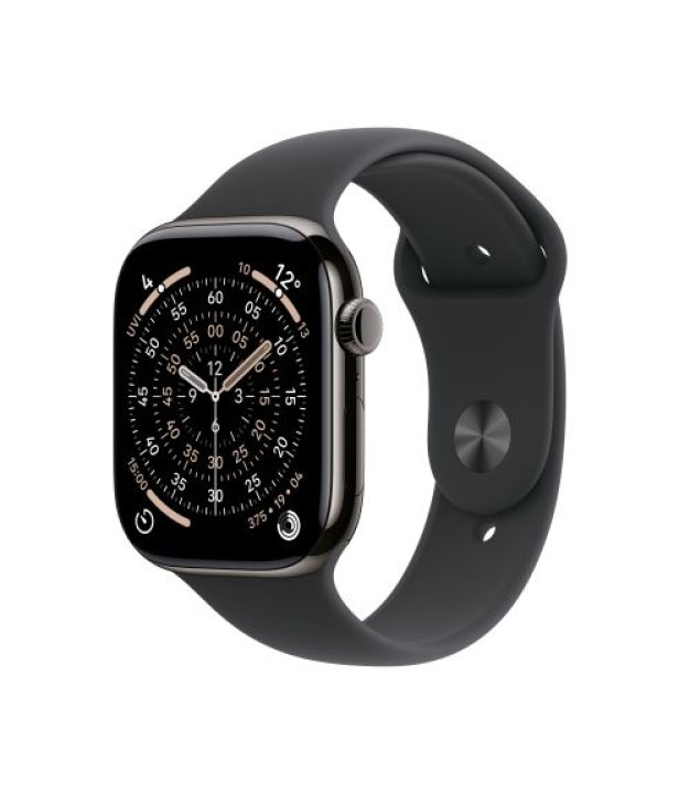 Apple Watch Series 11, Apple S10, 64GB, GPS + Cellular, 46 mm, Titanium, Black, Sport Band, M/L