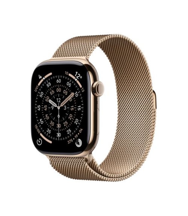Apple Watch Series 11, Apple S10, 64GB, GPS + Cellular, 42 mm, Titanium, Gold, Milanese Loop, One Size