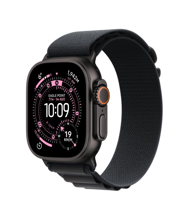 Apple Watch Ultra 3 GPS + Cellular, 49 mm, Black Titanium, Black Alpine Loop (M)