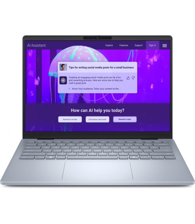 Notebook, DELL, 14 Plus DB14250, CPU  Intel Core Ultra, u9-288V, 3300 MHz, 14, 2560x1600, RAM 32GB, LPDDR5x, 8533 MHz, SSD 1TB, Intel Arc Graphics, Integrated, NOR, Windows 11 Pro, Ice Blue, 1.55 kg, DB14250_LNL_203_NORD