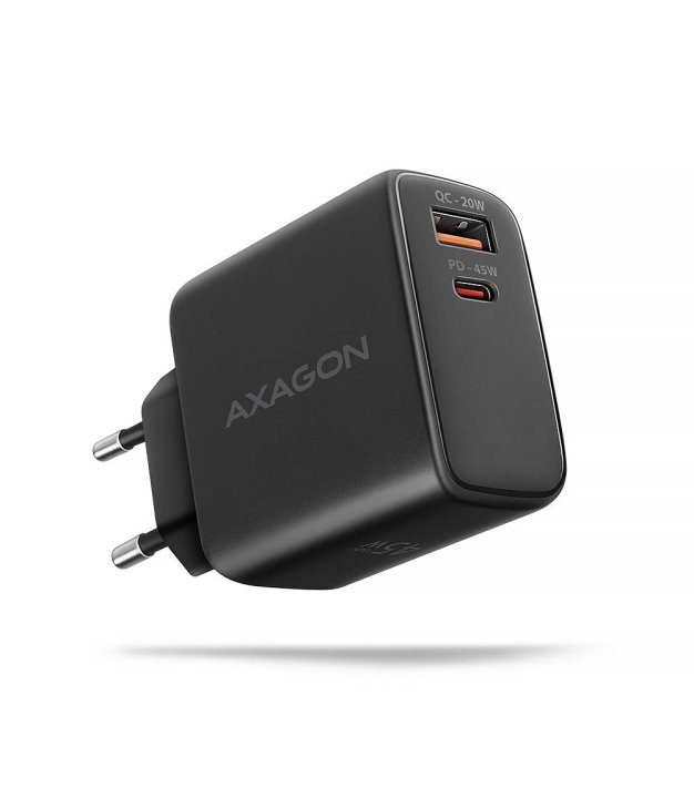 Axagon ACU-PQ45 PD3.0 & QC4+ 2xOUTPUTS wall charger 45W