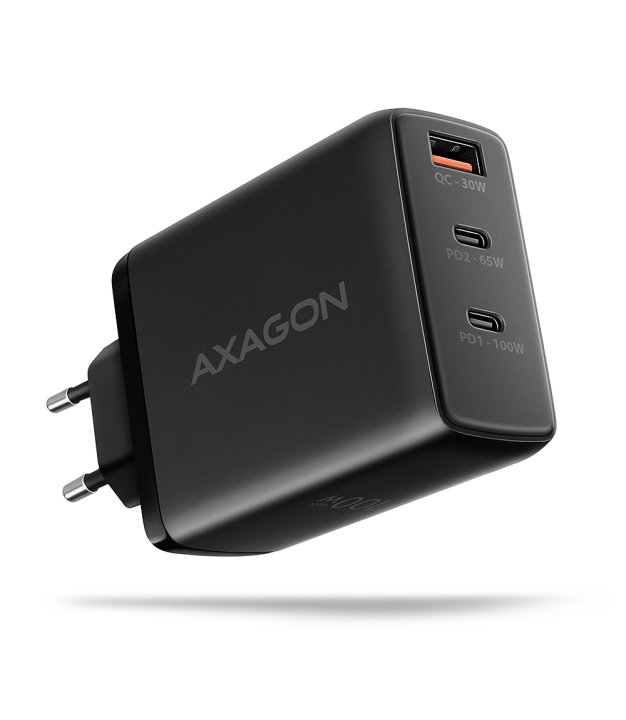 MOBILE CHARGER WALL USB 100W/GAN 3PORT ACU-DPQ100 AXAGON