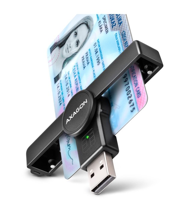 CARD READER POCKET SMARTCARD/USB2.0 CRE-SMPA AXAGON