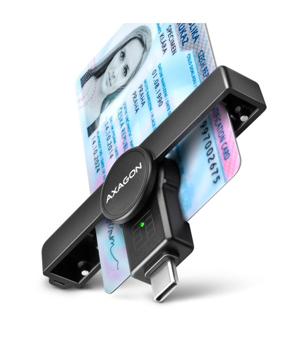 CARD READER POCKET SMARTCARD/USB-C CRE-SMPC AXAGON