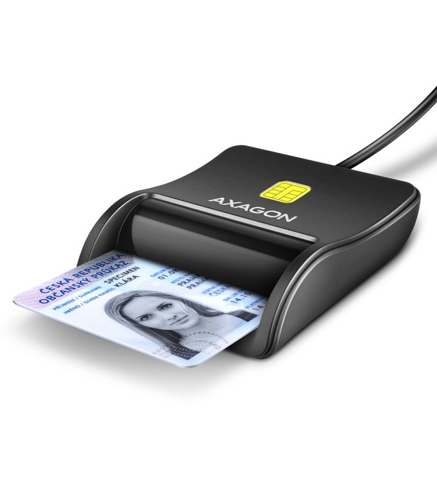 CARD READER FLAT SMARTCARD/USB2.0 1.3M CRE-SM3N AXAGON