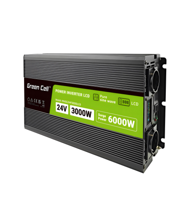 GREEN CELL power inverter 24V-230V 3000W