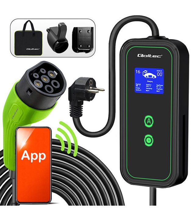 QOLTEC 52476 Mobile EV charger 3.5kw