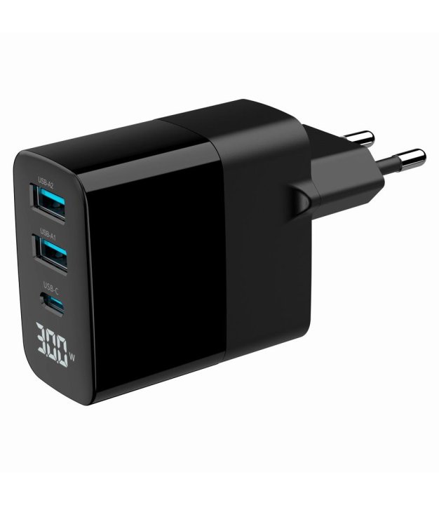 CHARGER USB 30W 3PORT/TA-UC-PDQC30LCD-BK-02 GEMBIRD