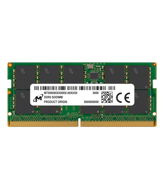 Server Memory Module, MICRON, DDR5, 16GB, ECC, 5600 MHz, CL 46, 1.1 V, MTC10C1084S1TC56BR