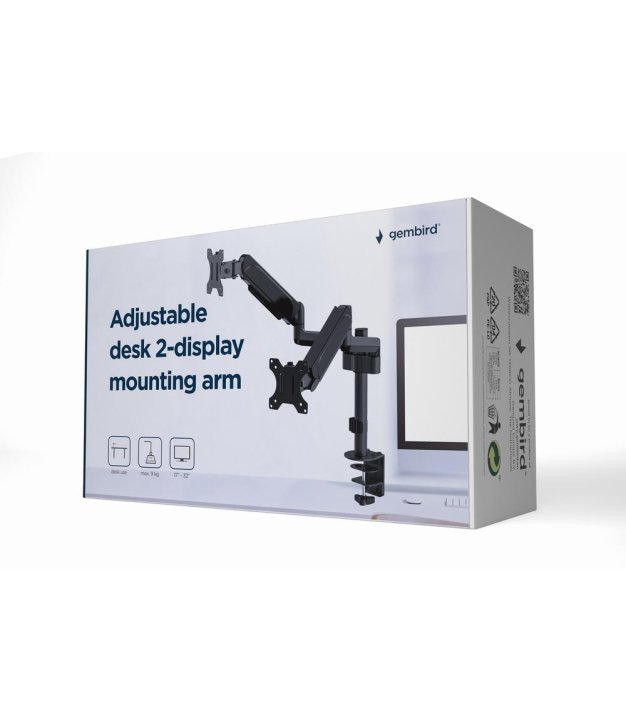 DISPLAY ACC MOUNTING ARM/17-32 MA-DA2P-01 GEMBIRD
