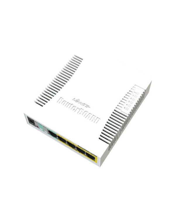 Switch, MIKROTIK, CSS106-1G-4P-1S, 5x10Base-T / 100Base-TX / 1000Base-T, 1xSFP, CSS106-1G-4P-1S