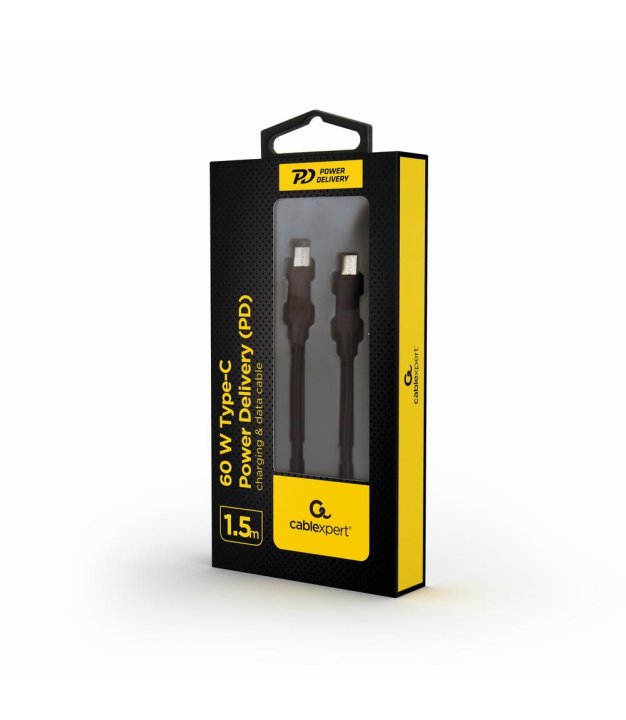 CABLE USB-C PD 1.5M/CC-USB2-CMCM60-1.5M GEMBIRD