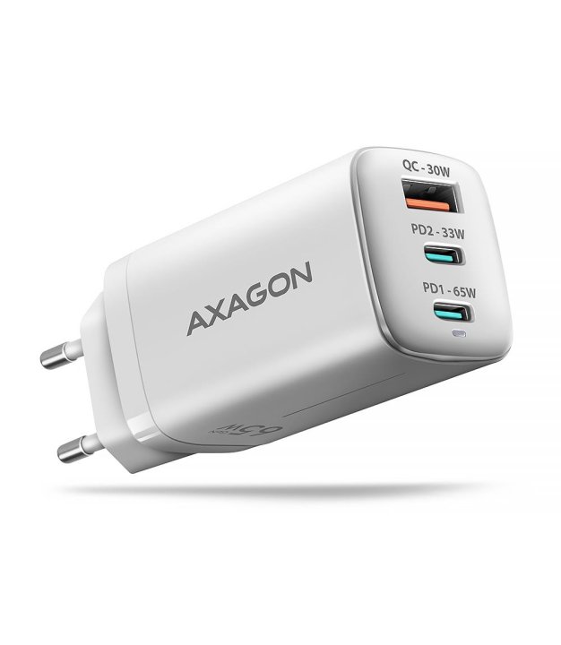 Axagon ACU-DPQ65W PD3.0 & QC4+ 3x OUTPUTS wall charger 65W