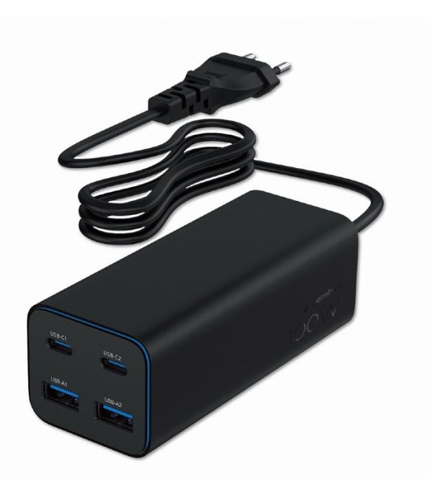 CHARGER USB UNIVERSAL 4P 100W/TA-UC-2A2C-PD100-01-BK GEMBIRD