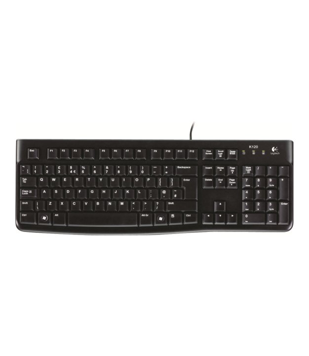 LOGI K120 Corded Keyboard black US